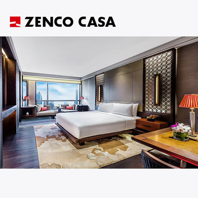 jakość  Chinese Style Hotel Bedroom Furniture Set Customizable Size And Color fabryka