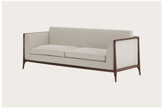 Pięciogwiazdkowy hotel Lobby Meble Beżowa tapicerowana kanapa Sofa Anti Scratch