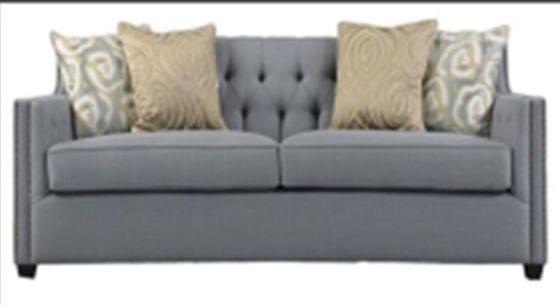 Trwałość Meble do lobby hotelowego 2-osobowa szara tapicerowana sofa 220 * 90 * 85 cm