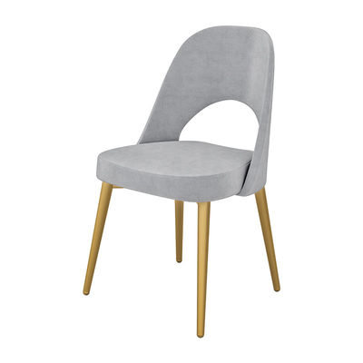 Krzesła do jadalni ODM Ergonomiczne szare tapicerowane krzesło do jadalni