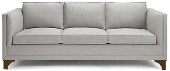 Trwałe stylowe szare meble do salonu 200 * 87 * 80 cm długa szara sofa ISO 14001