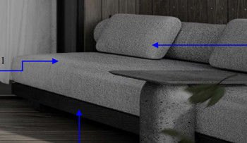 Nowoczesna 5-gwiazdkowa sofa w nowoczesnym stylu