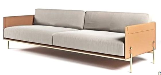 Wodoodporne meble do holu hotelowego podwójna sofa Nowoczesna kanapa Sofa 1800 * 900 * 790 mm