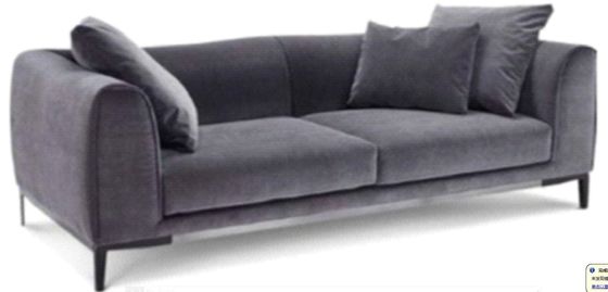ODM Komercyjna czarna sofa i 2-osobowa mała kanapa Loveseat
