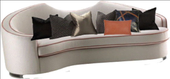 OEM ODM Hotel Style Sofa Wygodna sofa do salonu 230 * 98 * 90 cm