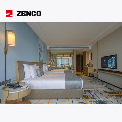 Zestaw mebli do pokoi sypialnych w nowoczesnym stylu hotelowym, stosowany w standardowych pokojach hotelowych
