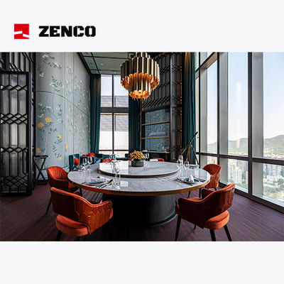 Zestaw mebli hotelowych restauracji obejmuje elektryczny stół jadalny z pasującymi krzesłami jadalnymi