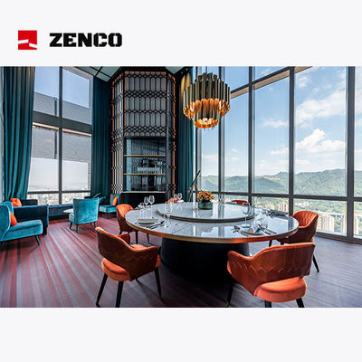 Zestaw mebli hotelowych restauracji obejmuje elektryczny stół jadalny z pasującymi krzesłami jadalnymi