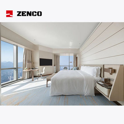 Oryginalny drewniany minimalistyczny zestaw mebli hotelowych, rozmiar 3000*600*1100mm