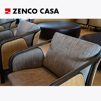 Hotelowe meble wypoczynkowe stałe dla wielu osób Sofa Rattan Elements Krzesło lounge Stolik kawowy w nowoczesnym stylu