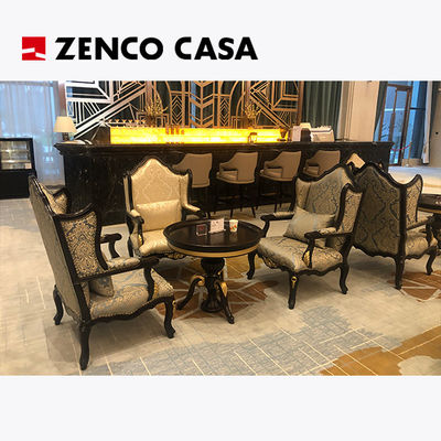 Hotel Lobby Europejski Styl Stolik kawowy i krzesło rozmiar 815*760*1000mm