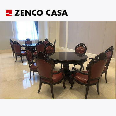 Hotel Obszar wypoczynkowy Meble w stylu europejskim Krzesło lounge z małym okrągłym stołem