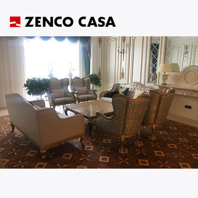 Zestaw mebli wypoczynkowych w stylu europejskim w lobby hotelowym, włącznie z kanapą krzesło wypoczynkowe stolik kawowy