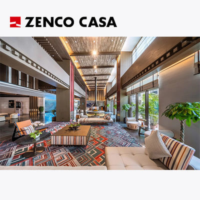 Zestawy mebli hotelowych, w tym krzesła, ławki, stoły kawowe, sofy