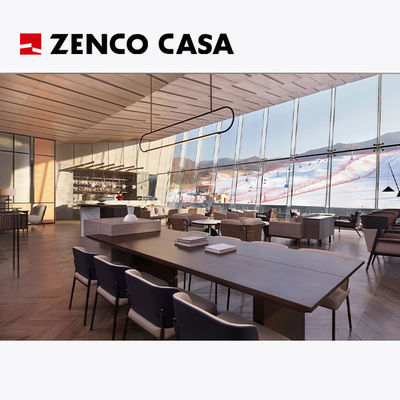 Nowoczesne meble do salonu w lobby hotelu, w tym krzesło i stolik