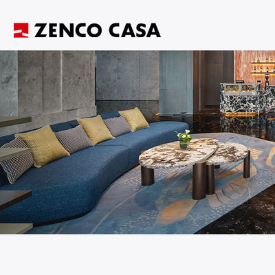 Plywood meble w lobby hotelu z sofasą i stołem kawowym