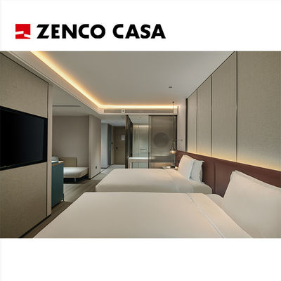 Nowoczesny zestaw sypialni hotelowych wykonany z wybranej wysokiej jakości drewna macierzystego