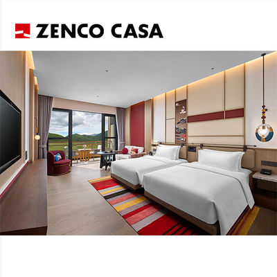 Projekt personalizacji mebli pięciogwiazdkowego hotelu z dwoma pokojami w charakterystycznym stylu